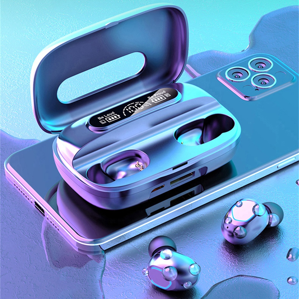 Touch Control Earbuds BT 5.2 Waterproof Wireless Noise Cancelling TWS Gaming In-Ear Headphones Earphones