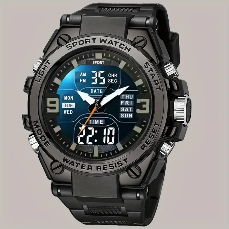 Men&Women&Apos;S Watch Multifunctional Outdoor Sports Junior High Student Trendy Fashion Electronic Watch, Suitable for Women&Women