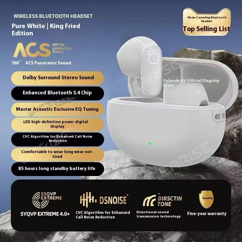 48H Play Time Hifi Stereo Earbud In-ear Wireless Bluetooth Headphones Waterproof Sports Gamer Handsets Noise Reduction Earphones