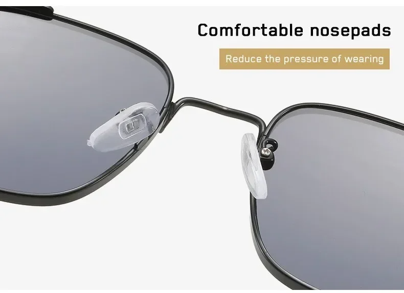 2025 Polarized Sunglasses Men High End Handsome Driving Special Anti UV High Quality Metal Punk Fashion Trends Sunglasses