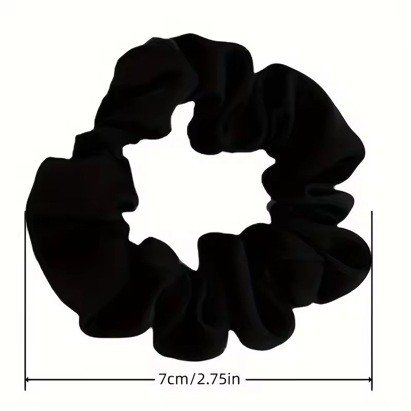 6Pcs/Set Woman Fashion Simple Scrunchies Satin Hair Ties Girls Ponytail Holders Rubber Band Elastic Hairband Hair Accessories
