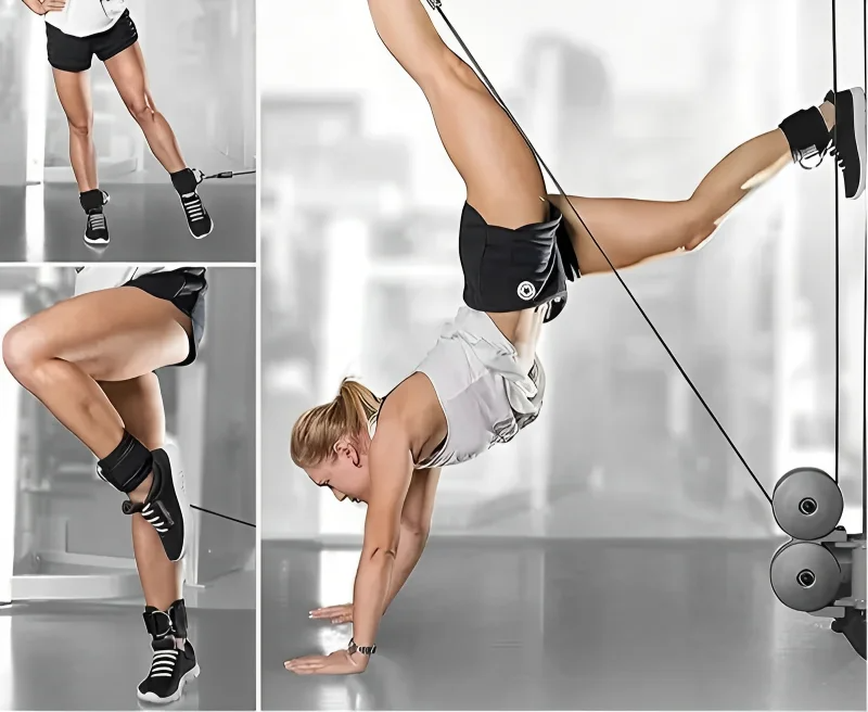 1Pc Fitness Ankle Straps Adjustable D-Ring Support Cuffs Gym Leg Excercises Training Workouts Sports Fit Guard