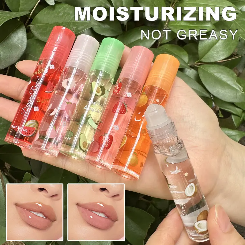 2Pcs Mirror Lipstick With Water Lip Gloss Transparent Glass Liquid Oil 6 Colors Random Moisturizing