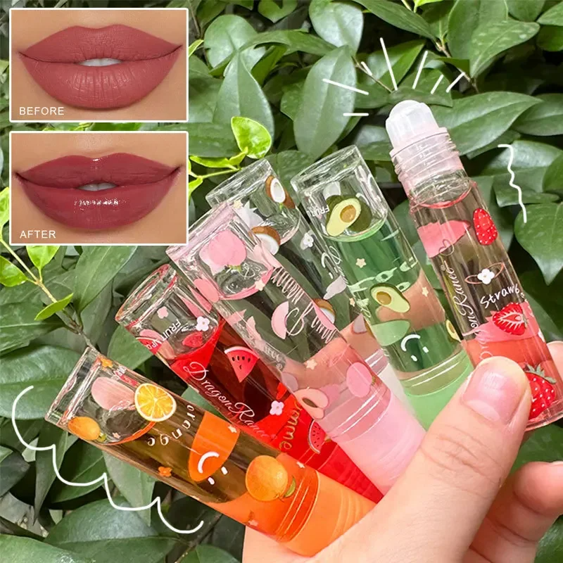2Pcs Mirror Lipstick With Water Lip Gloss Transparent Glass Liquid Oil 6 Colors Random Moisturizing