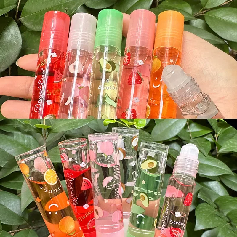 2Pcs Mirror Lipstick With Water Lip Gloss Transparent Glass Liquid Oil 6 Colors Random Moisturizing
