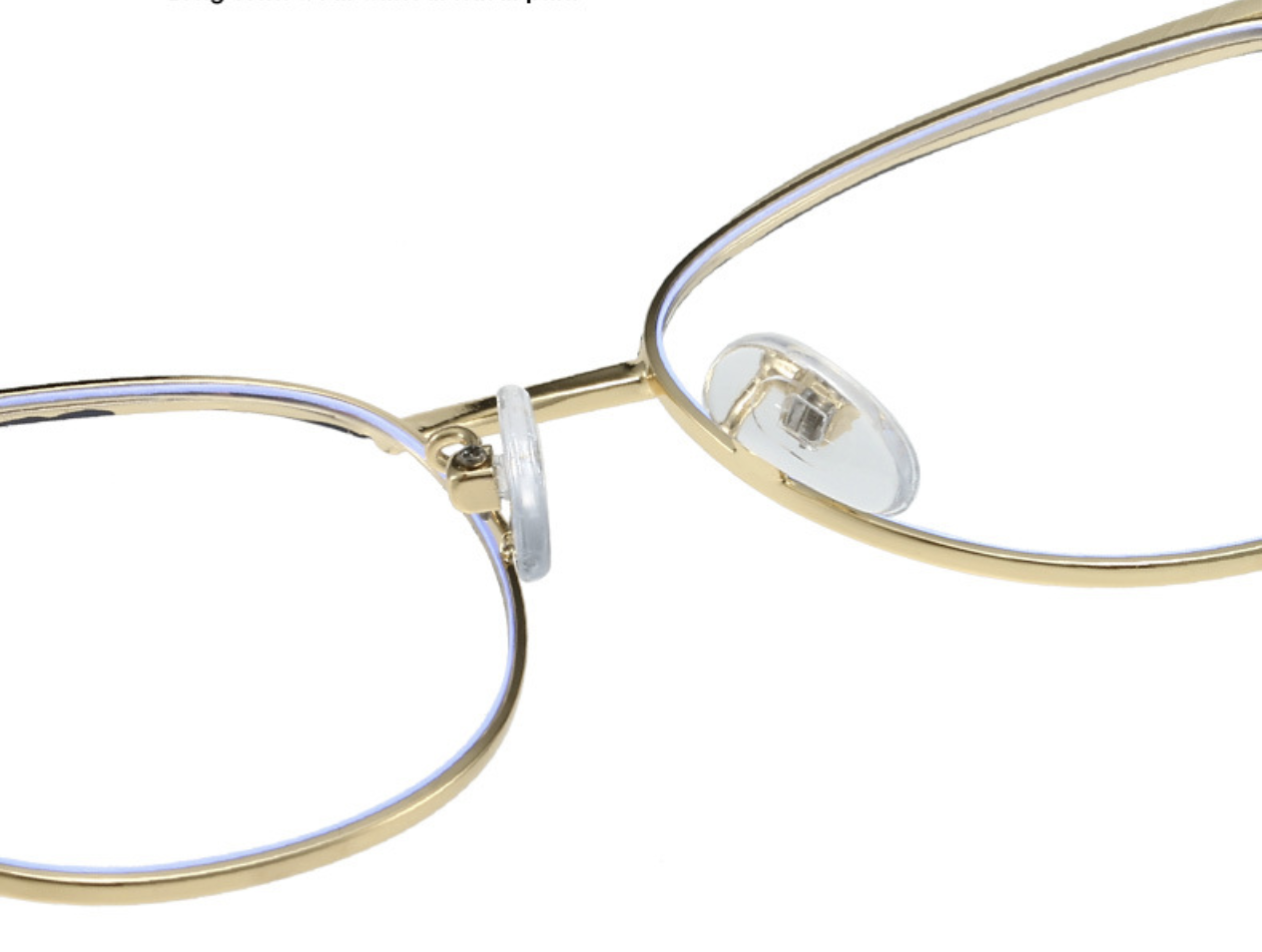 Half Frame Cat Eye Eyeglasses Anti Blue Light Eyewear for Women Metal High Quality Glasses 1PC