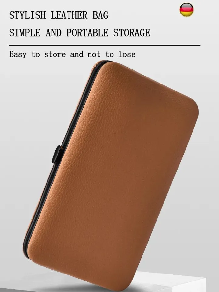 24pcs Manicure Tool Set With Box Stainless Steel Cuticle Nipper Cutter Kit Professional Nail Clippers Pedicure Nail Art Grooming Tools