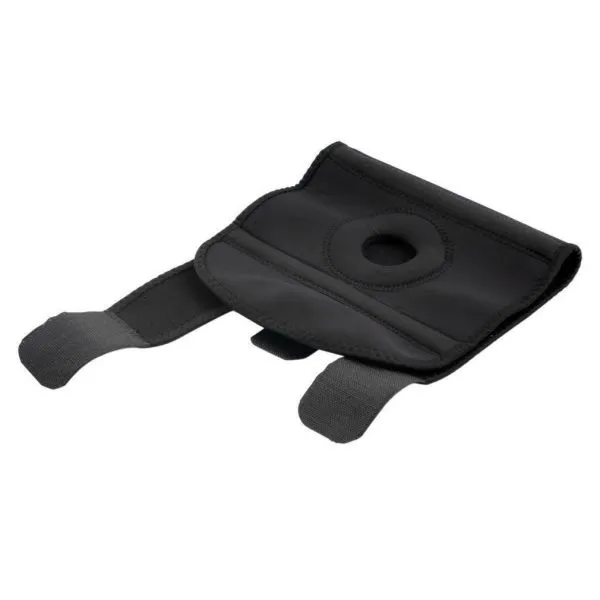 1pc Adjustable Strap Elastic Patella Sports Support Brace Black Neoprene Knee