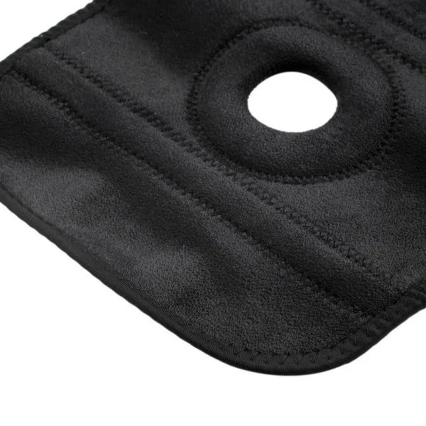 1pc Adjustable Strap Elastic Patella Sports Support Brace Black Neoprene Knee