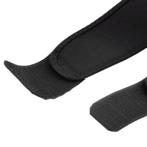 1pc Adjustable Strap Elastic Patella Sports Support Brace Black Neoprene Knee