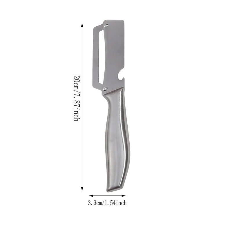 1pc Heavy-Duty Stainless Steel Vegetable Peeler with Ergonomic Handle - Thick Blade for Pumpkins, Carrots, Potatoes | Food-Safe, Durable Kitchen Tool for Home & Professional Use, Vegetable Slicer