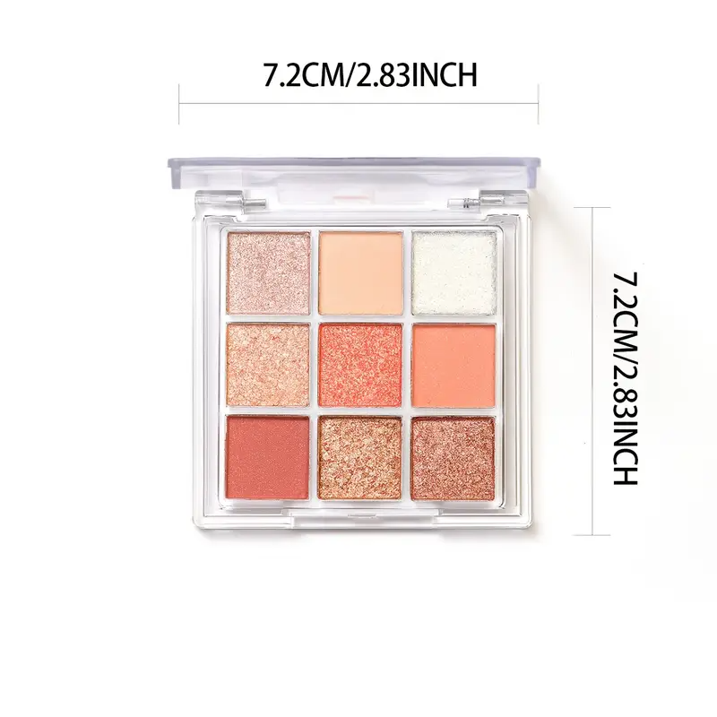K'APEINE 9-Color Starry Sky Eyeshadow Palette - Matte, Shimmer & Glitter Finishes in Pink, Red, Nude - Long-Lasting, Blendable Eye Makeup for All Occasions