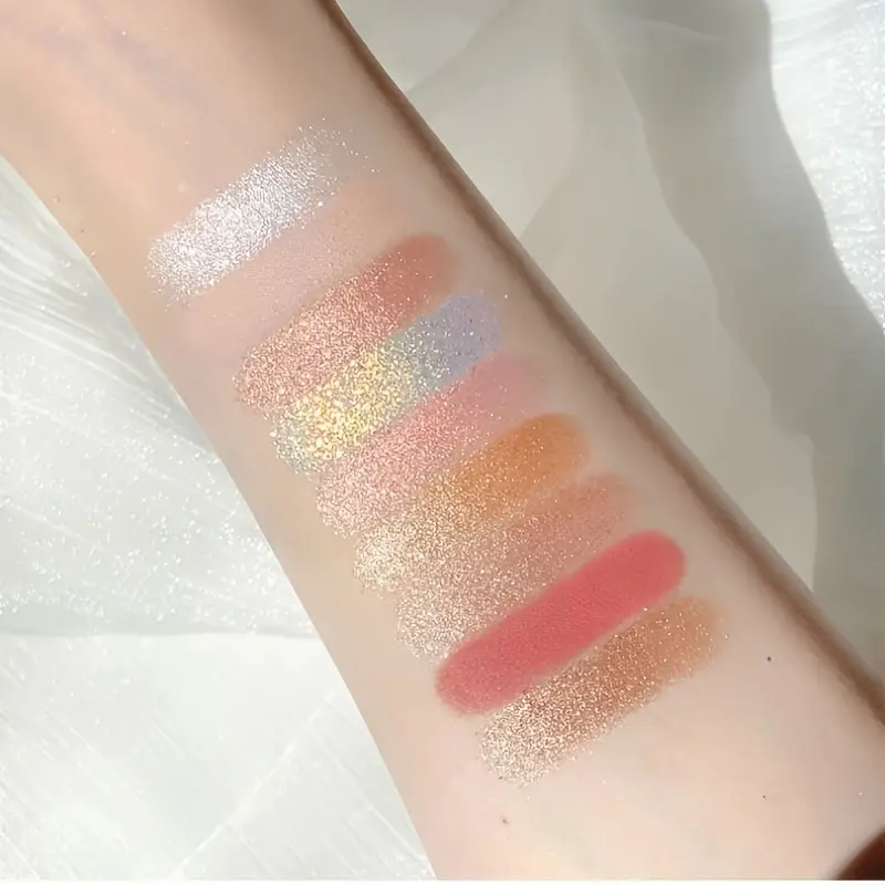 K'APEINE 9-Color Starry Sky Eyeshadow Palette - Matte, Shimmer & Glitter Finishes in Pink, Red, Nude - Long-Lasting, Blendable Eye Makeup for All Occasions