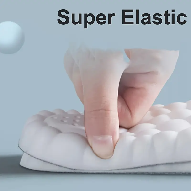 1 Pair COSYLEE Soft Comfortable Breathable Damping Faux Leather Shoe Insoles, High Elasticity, Arch Support, for Sports Shoes