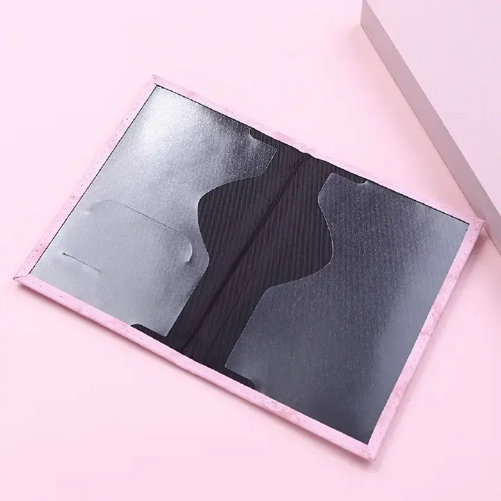 Passport Cover Hot Stamping Simple Plane Women Men Travel Passport Case Holder Fashion Wedding Gift