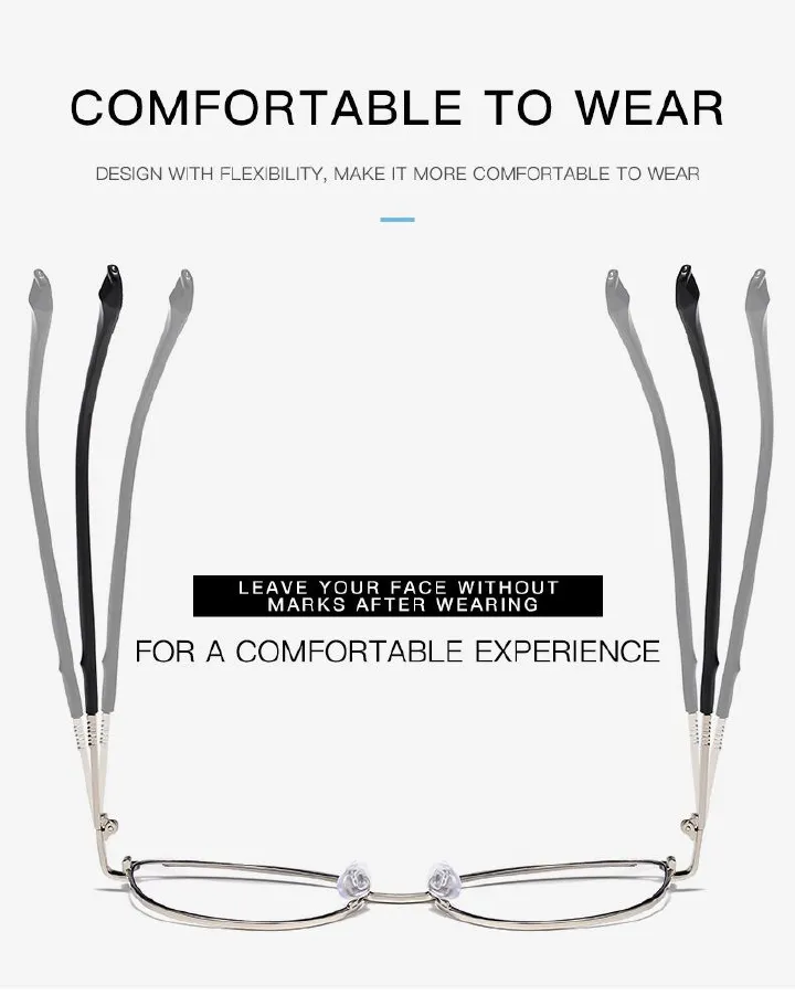 1PC New Metal Cat Eye Anti Blue Light Glasses Blocking Photochromic Photogray Lunett Shades Eyewear Spectacles Female Eyeglasses