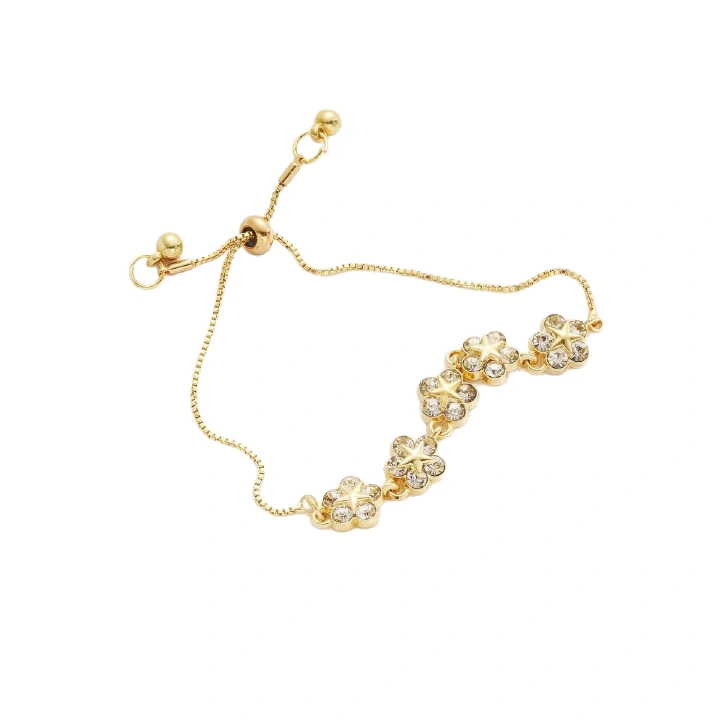 Hot-Selling Light Luxury Niche Design High-End Sense Inlaid Rhinestone Bracelet Jewelry Push-Pull Bracelet