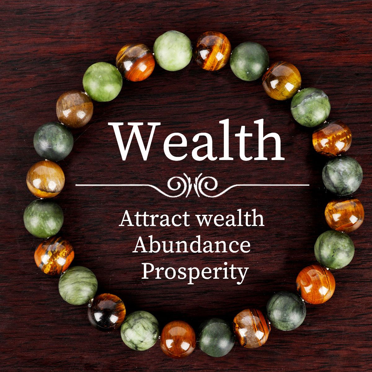 Attracts Wealth Tiger Eye Stone Price Stretchable Natural Stone Beaded Bracelet for Unisex Jewelry Gift