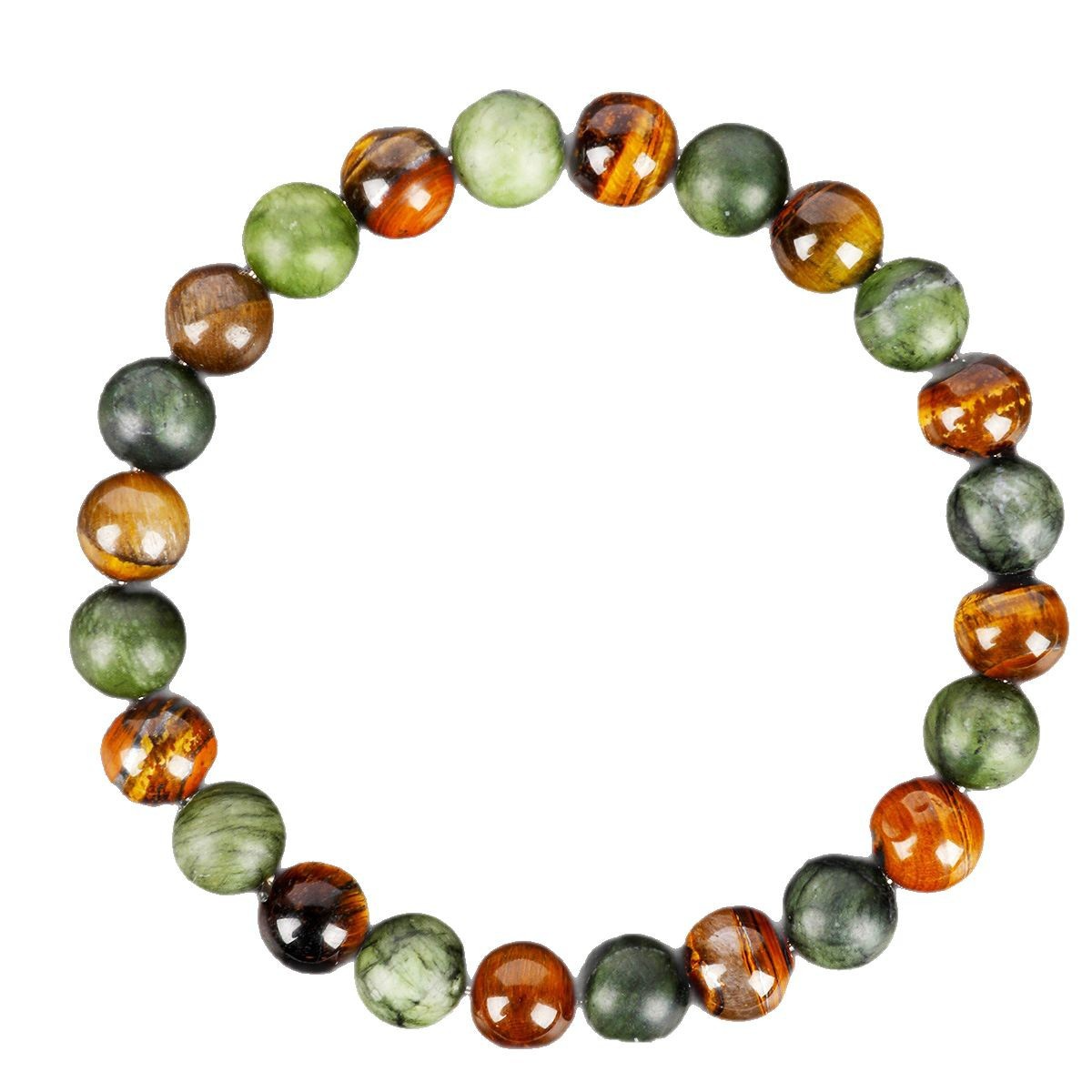 Attracts Wealth Tiger Eye Stone Price Stretchable Natural Stone Beaded Bracelet for Unisex Jewelry Gift