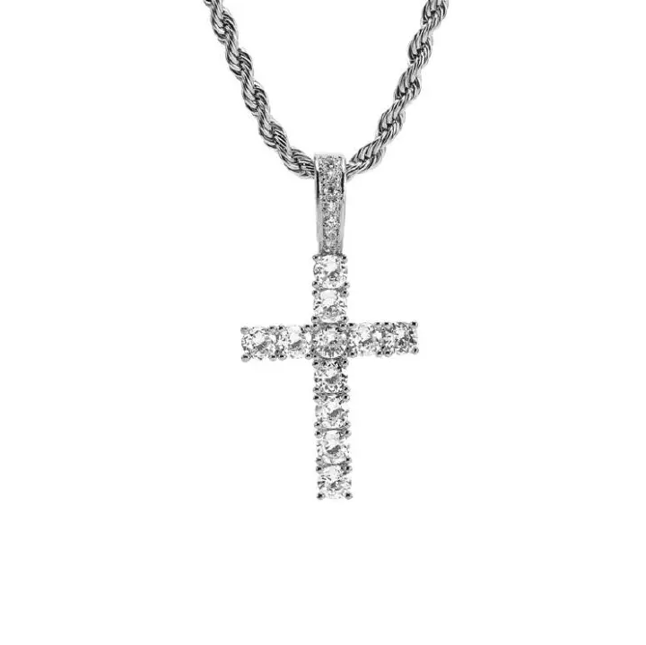 American Twist Chain Cross Men'S Simple Jewelry Casual Pendant Hip-Hop Necklace Pendant Men'S Explosive Cross