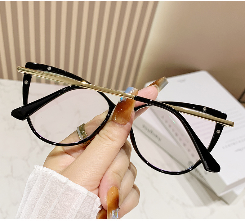 Candy Color Cat Eye Photochromic ultraviolet-proof Anti Blue Light Computer Eyeglasses Prescription Myopia Optical Glasses Frame