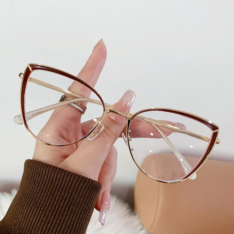 Cat Eye Photogrey Anti Blue Light Photochromic Women Glasses Eyewear Anti Reflection Wholesale Eyeglasses Frames 1PC