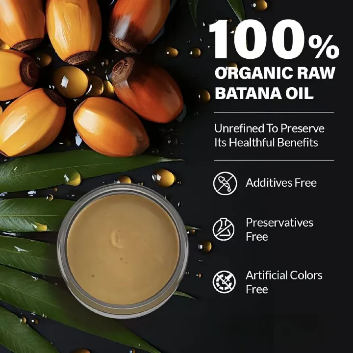 100% Pure Organic Hair Mask Batana Oil Hair Growth Oil Natural Treatment Nourishing Reduce Hair Loss Anti-Breakage Hair Products