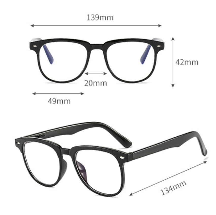 Transparent Computer Glasses Frame Women Men Anti Blue Light Round Eyewear Blocking Glasses Optical Spectacle Eyeglass