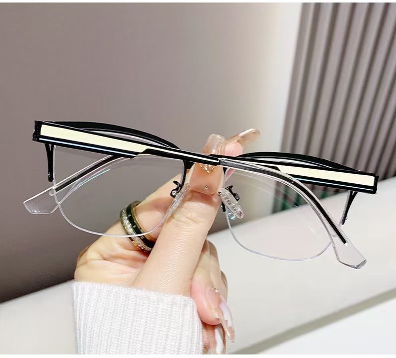 Hot Selling Metal Optical Frame Prescription Glasses Eyewear Square Anti Blue Light Photochromic Eyeglass