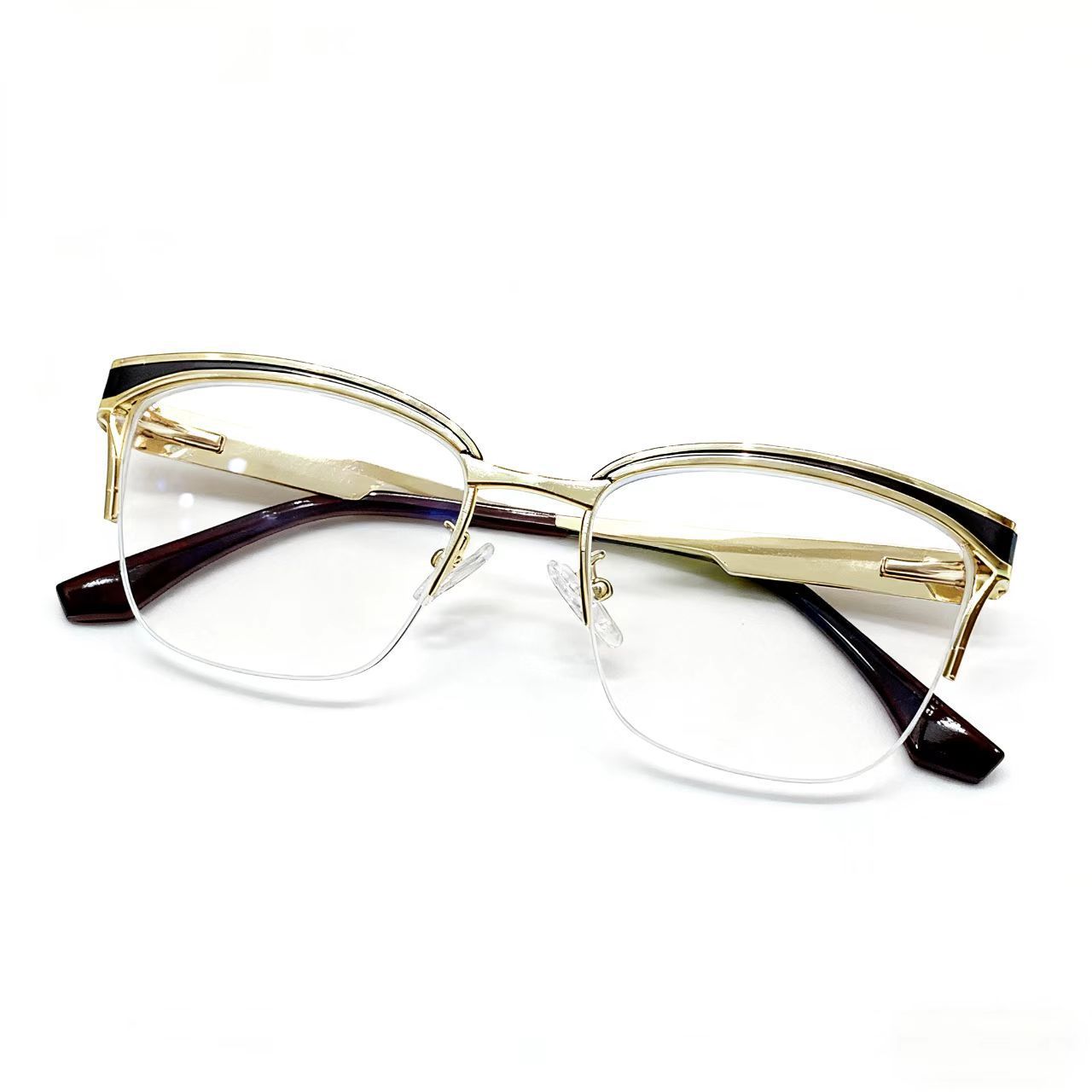 Hot Selling Metal Optical Frame Prescription Glasses Eyewear Square Anti Blue Light Photochromic Eyeglass