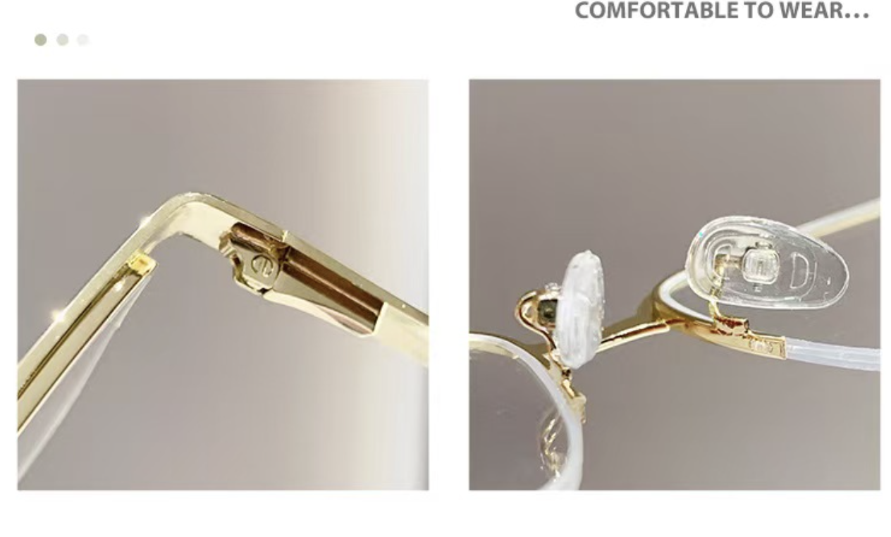 Hot Selling Metal Optical Frame Prescription Glasses Eyewear Square Anti Blue Light Photochromic Eyeglass