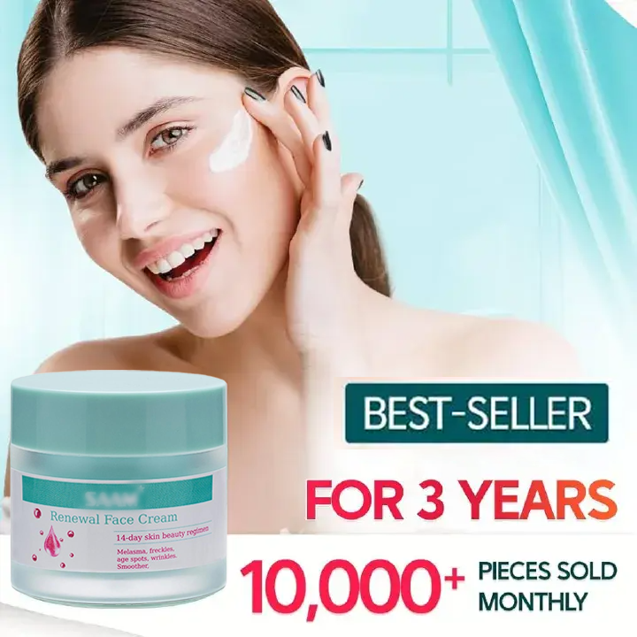 Trending Bestseller Renewal Face Cream for Melasma Age Spots Hyperpigmentation Sunburn Red Face Reveal Brighter Even Toned Radiant Skin