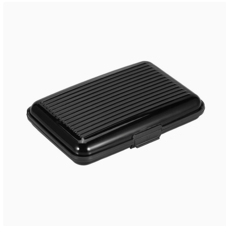 Waterproof Aluminum WalletID Wallet High Quality Aluminum Business Name Card Holder Business Credit Bank Card Clip ID Card case Box