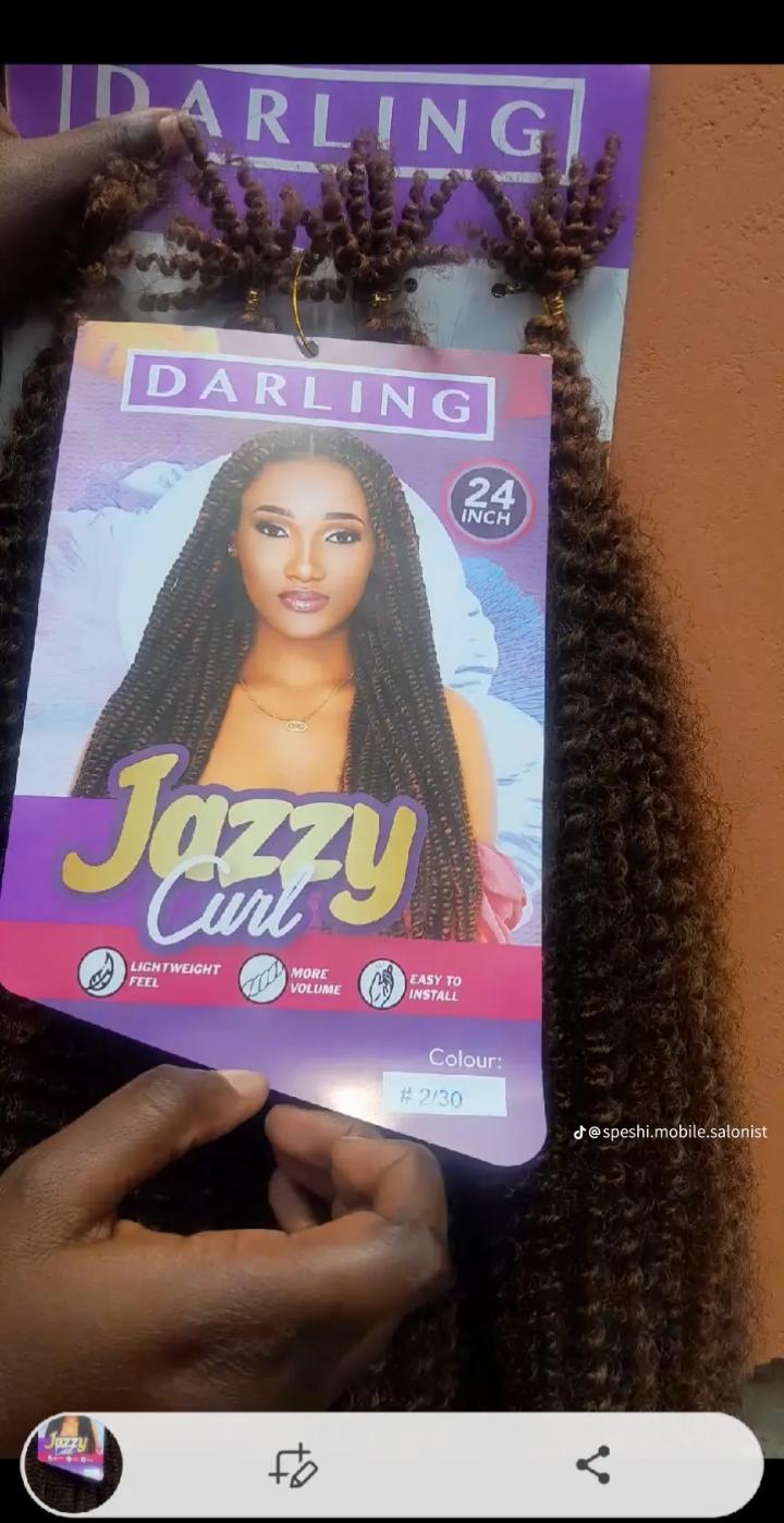 darling jazzy curl for twists, locs and braid