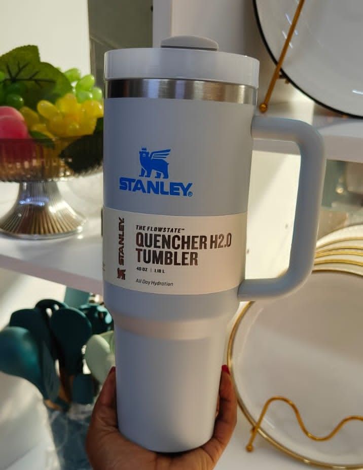 ORIGINAL STANELY CUP QUENCHER H2.0 TUMBLER WITH HANDLE AND STRAW 40 OZ