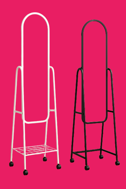 Dressing Mirror with Wheels | Full Body Length |  Wheels and shoes Rack