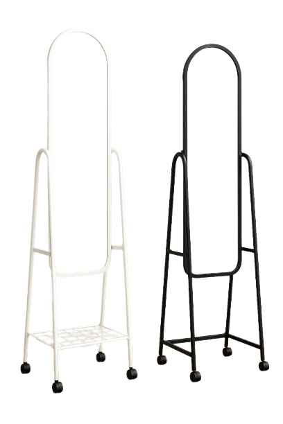 Dressing Mirror with Wheels | Full Body Length |  Wheels and shoes Rack