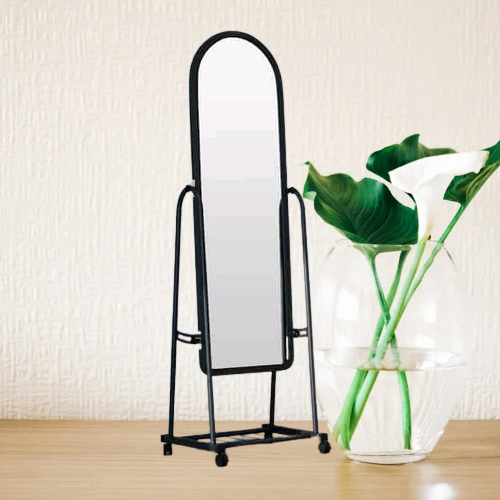 Dressing Mirror with Wheels | Full Body Length |  Wheels and shoes Rack