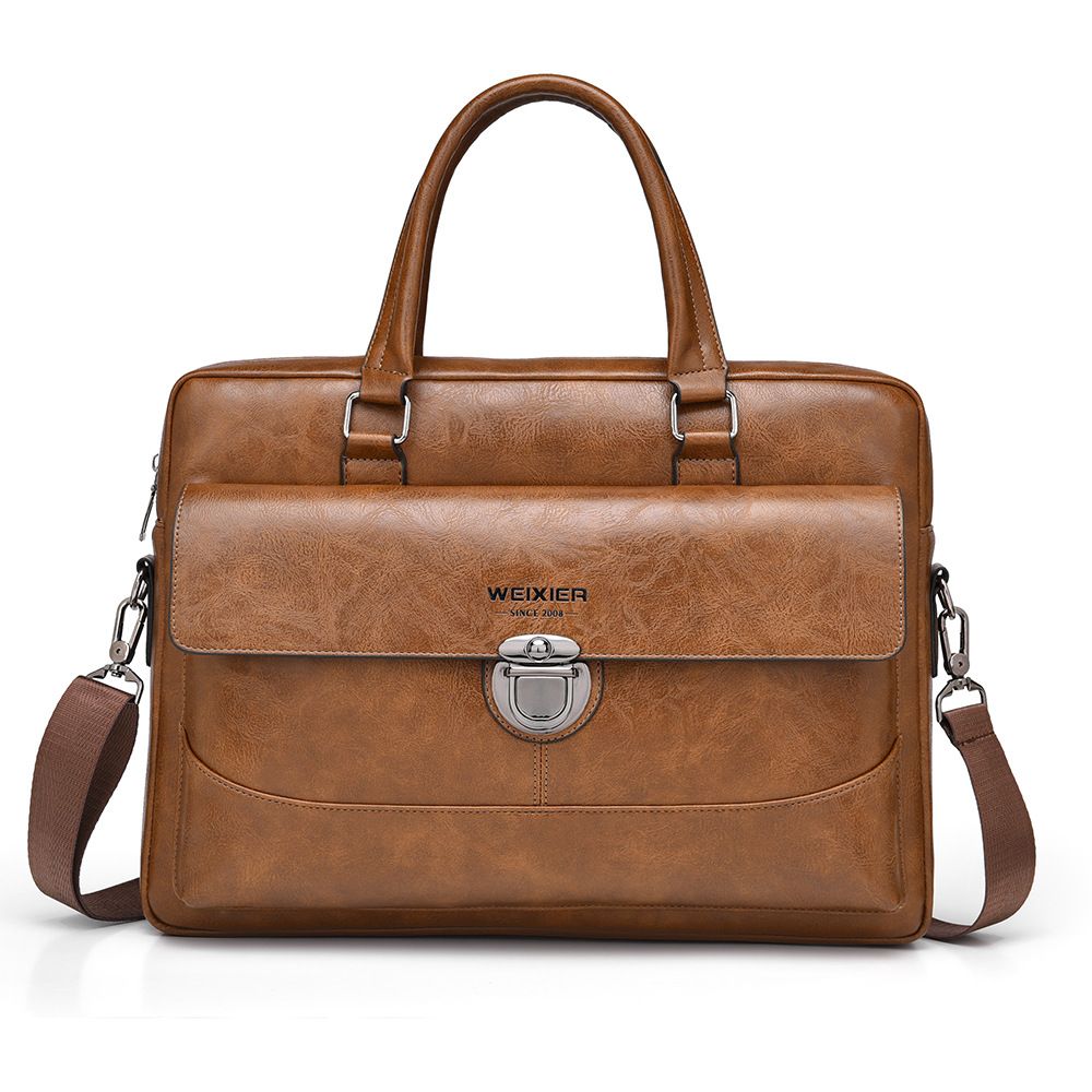 New commuter men's handbag high-end large capacity briefcase computer bag men's business handbag