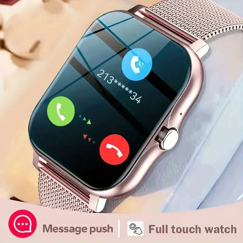 Smart Watch Women Men Y13 Smart Watch Android Phone 1.44'' Inch Color Screen Bluetooth Call Blood Oxygen/Pressure Monitoring