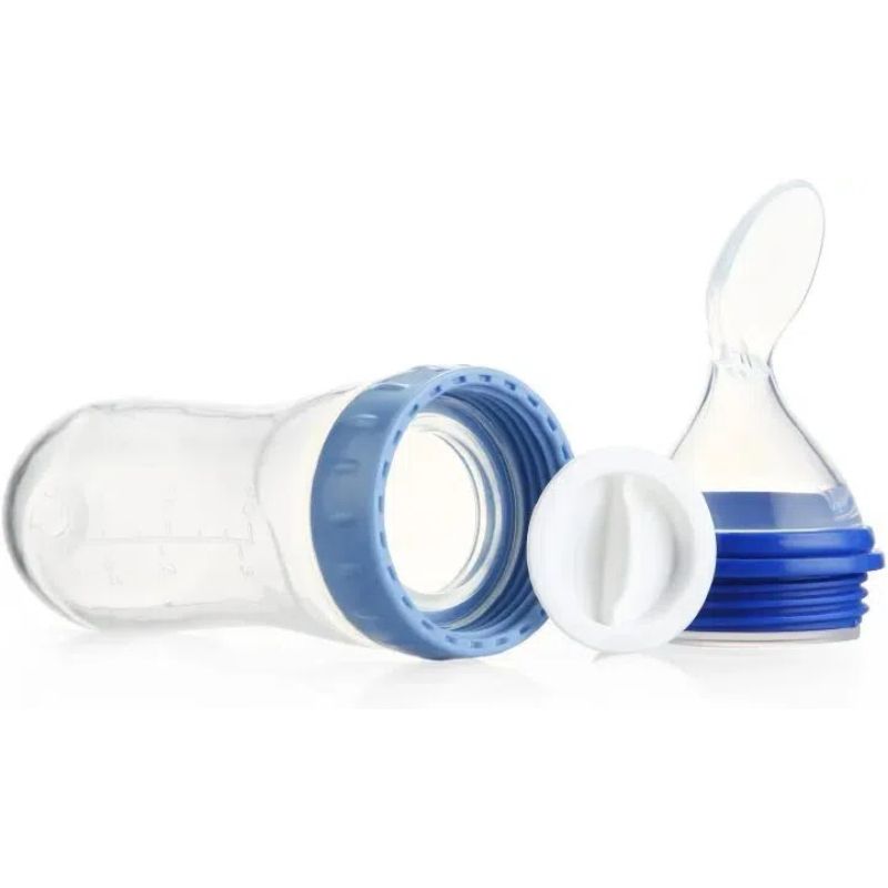 Silicone Newborn Baby Training Rice Cereal Food Spoon Supplement Feeder Squeezing Feeding Bottle Safe Useful Tableware for Kids