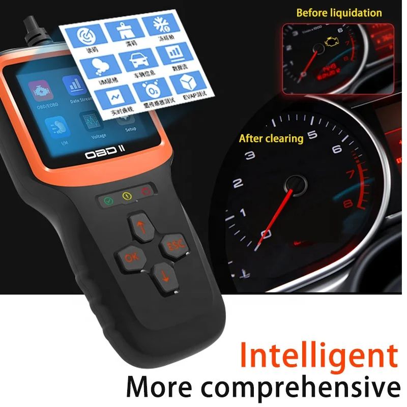 OBD2 Scanner Auto Check Car Engine Clear Fault Code Reader Automotive Diagnostic Scan Tester Tools OBDII/EOBD Scan Tool
