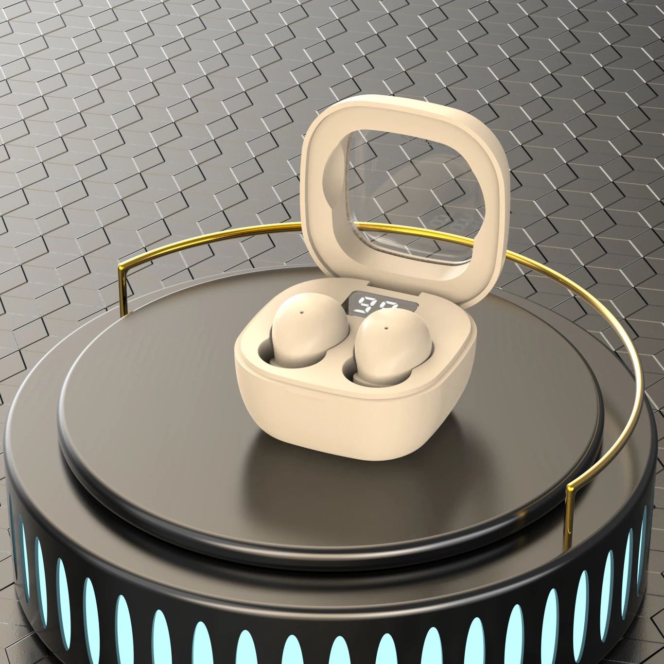 Wireless Bluetooth Headphones TWS In-Ear Invisible Sleep Earbuds With Mic Noise Cancelling Earphones HIFI Music Headset