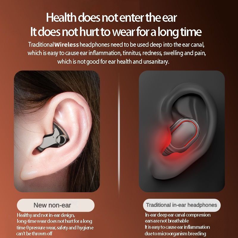 IPX5 Waterproof Noise Reduction Sports Headset Invisible Sleep Wireless Earphone TWS Bluetooth 5.3 Earpods Hidden Earbuds