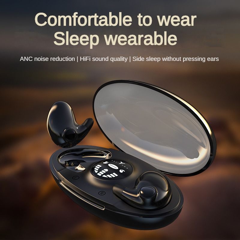 IPX5 Waterproof Noise Reduction Sports Headset Invisible Sleep Wireless Earphone TWS Bluetooth 5.3 Earpods Hidden Earbuds