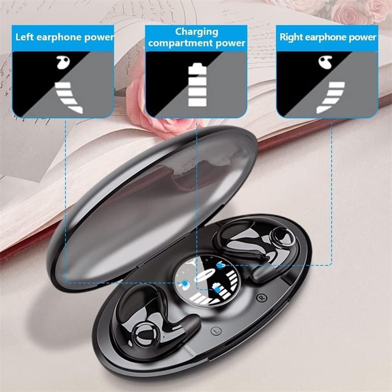 IPX5 Waterproof Noise Reduction Sports Headset Invisible Sleep Wireless Earphone TWS Bluetooth 5.3 Earpods Hidden Earbuds