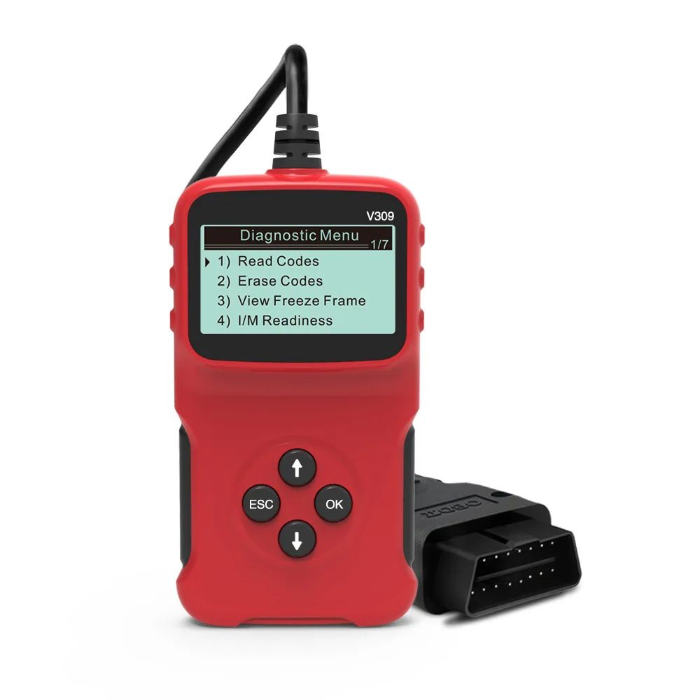 OBD2 Automotive Engine Fault Code Reader ELM327 Support Multi-Language V309 Automotive Fault Scanner