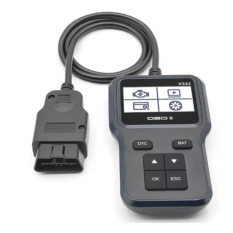 Auto Diagnostic Tool for Universal Vehicles V322 Car Code Reader Auto OBD2 Scanner Support Multi-language CAN BUS