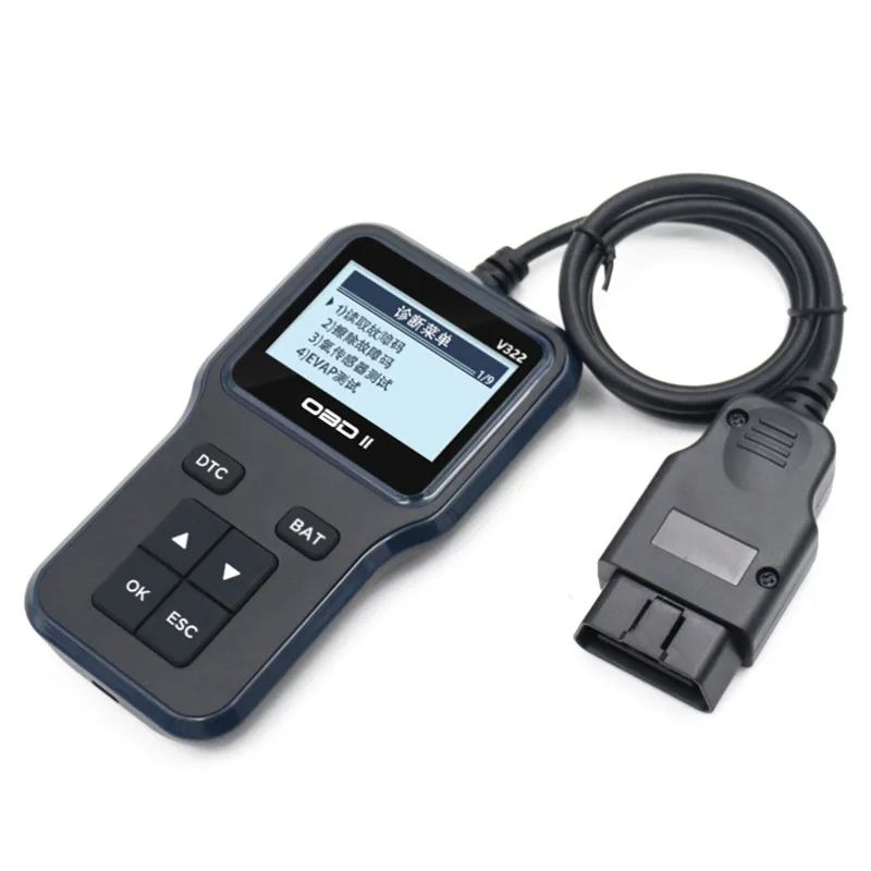 Auto Diagnostic Tool for Universal Vehicles V322 Car Code Reader Auto OBD2 Scanner Support Multi-language CAN BUS