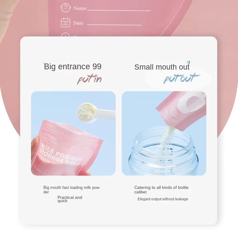 30PCS/Set Portable Leakproof Sealed Baby Food Storage Bags Feeding Milk Powder Holder Disposable Milkpowder Pouches